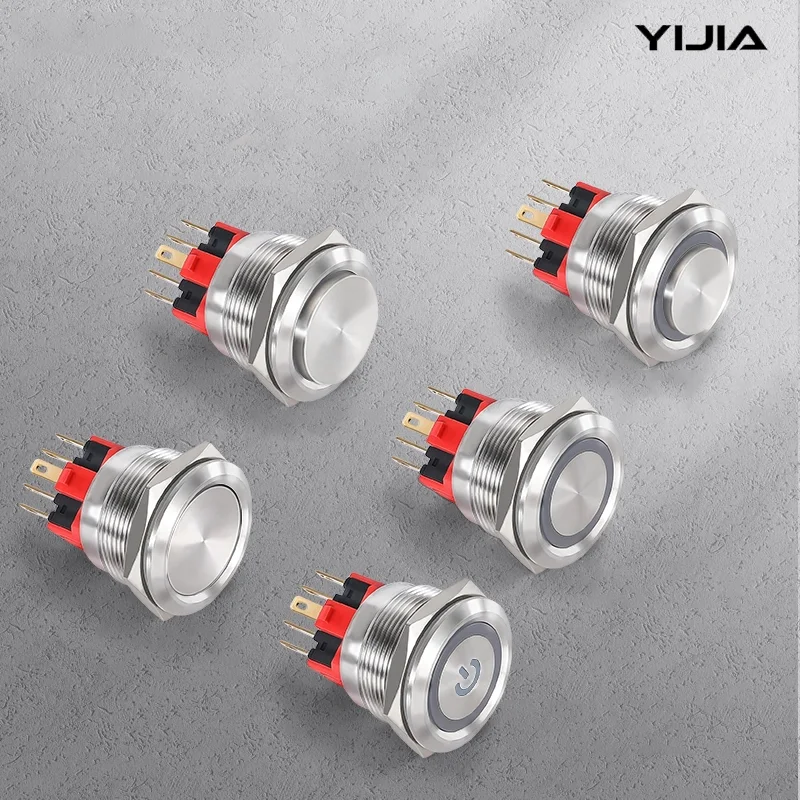 Przełącznik przyciskowy 16 mm 2 bez