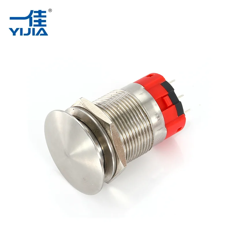 Typ grzybów kolorowy metalowy przełącznik przycisku